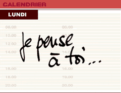  calendrier d'amour......